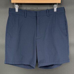 J.Crew Men's 7" Tech Shorts Size 31 Navy Outdoor Sun Protection Moisture Wicking